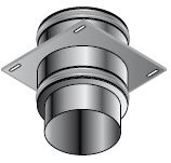 Dubbelwandige rookgasbocht, Isoleco DP 25 DP 621, 80/130mm